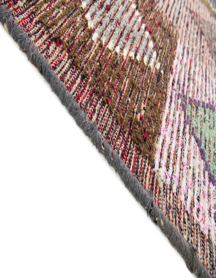 Detail image of  4' 6 x 14' 5  Hand Knotted Moroccan Wool Runner Rug