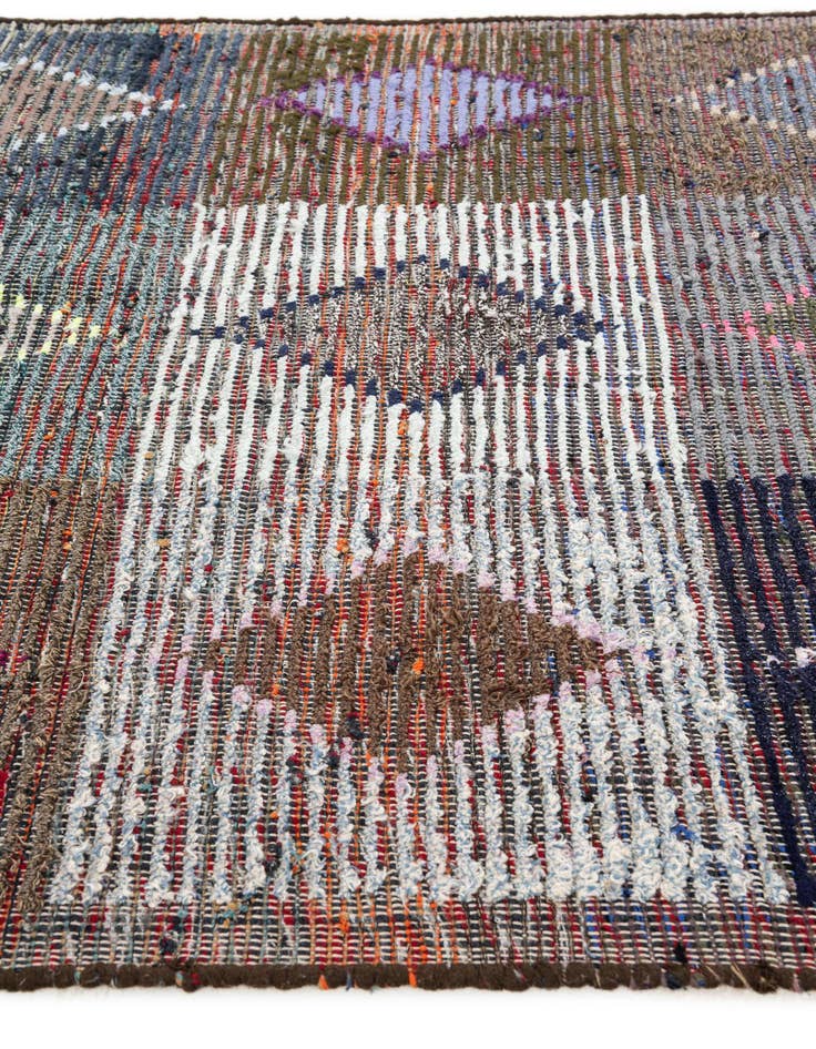 Detail image of  4' 5 x 15' 6  Hand Knotted Moroccan Wool Runner Rug