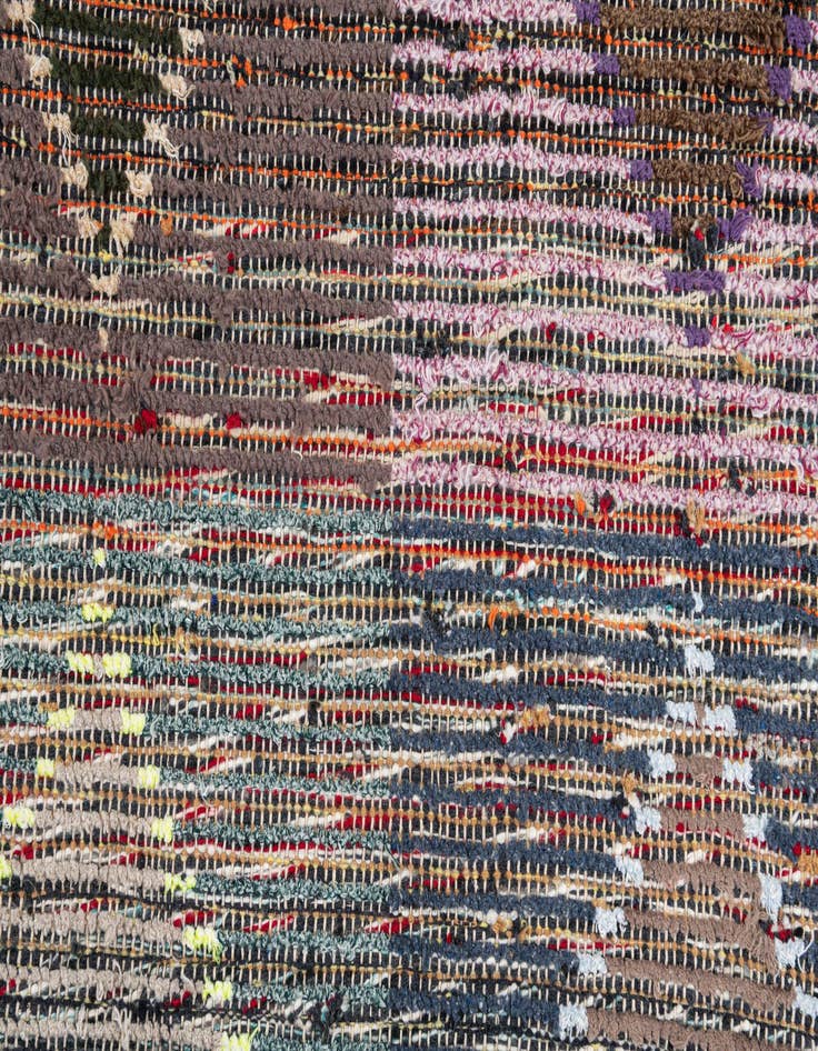 Detail image of  4' 5 x 15' 6  Hand Knotted Moroccan Wool Runner Rug