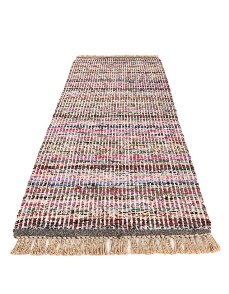 Detail image of 2' 9 x 7' 10 Hand Knotted Moroccan Runner Rug