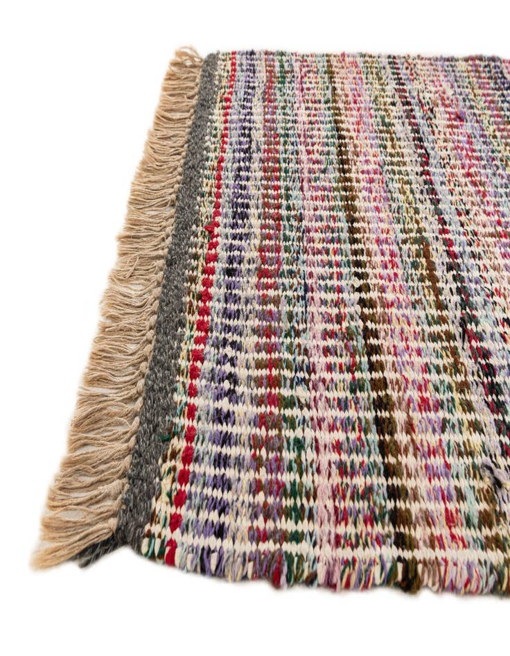 Detail image of 2' 9 x 7' 10 Hand Knotted Moroccan Runner Rug