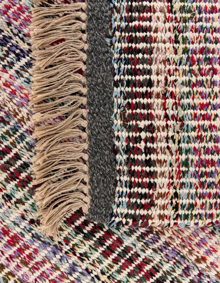 Detail image of 2' 9 x 7' 10 Hand Knotted Moroccan Runner Rug