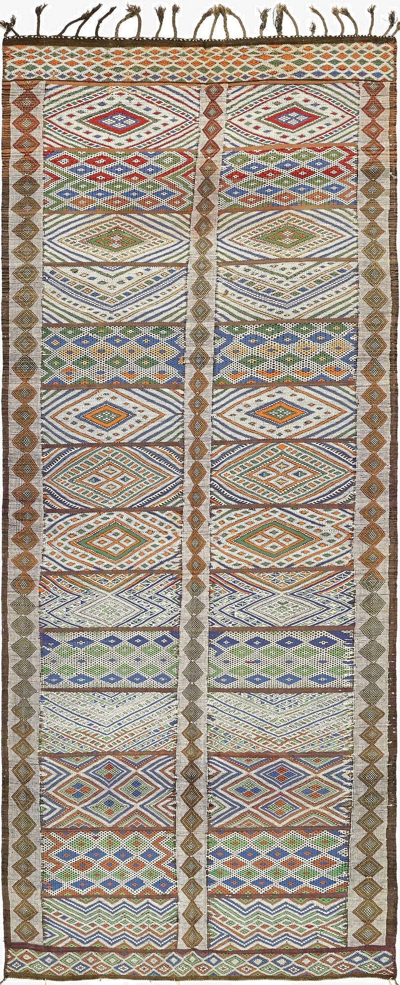  5' 10 x 14' 10  Hand Knotted Moroccan Wool Runner Rug
