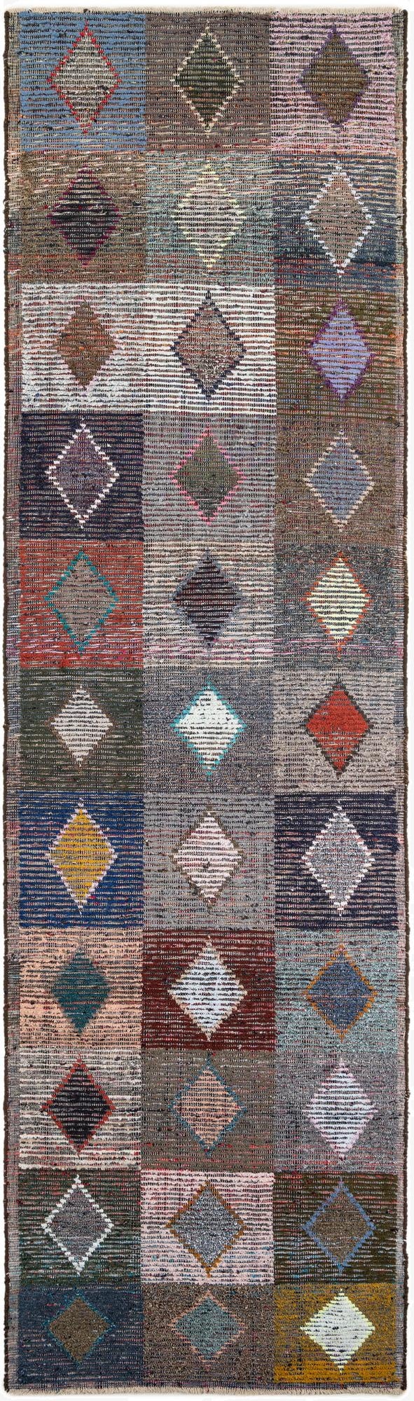  4' 5 x 15' 6  Hand Knotted Moroccan Wool Runner Rug