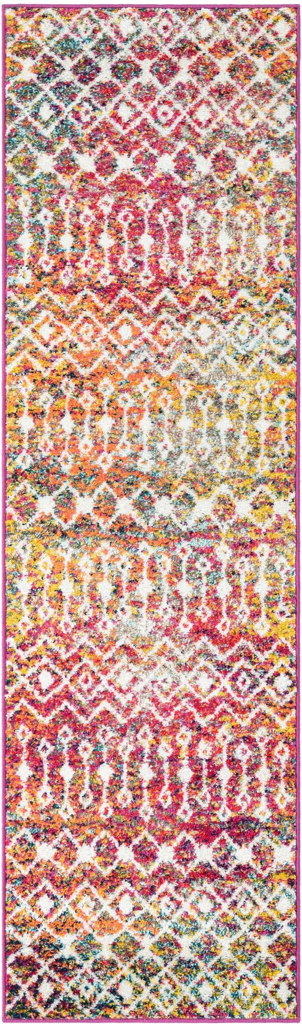  2' x 7' Moroccan Trellis Runner Rug