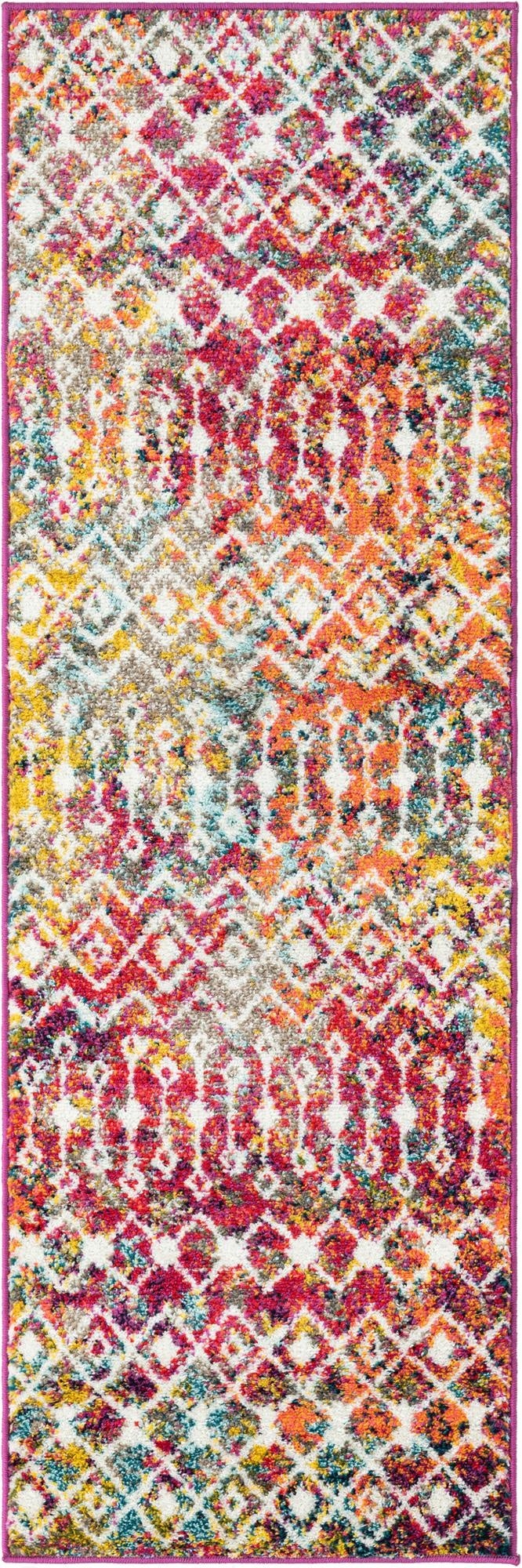  2' x 6' Moroccan Trellis Runner Rug