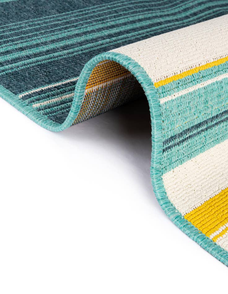 Detail image of  2' x 8'  Washable Border Indoor / Outdoor Runner Rug