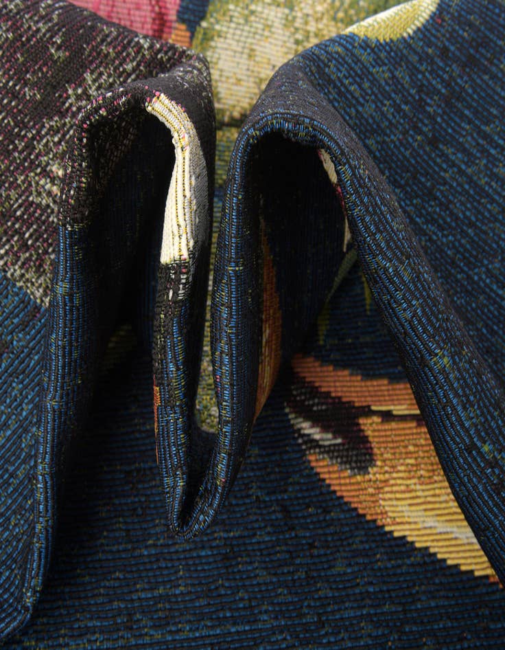 Detail image of  2' x 6'  Washable Botanical Indoor / Outdoor Runner Rug