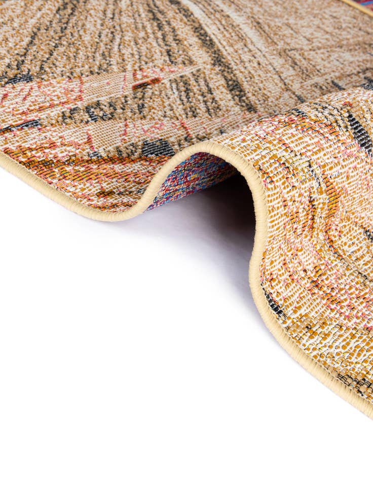 Detail image of  2' x 8'  Washable Botanical Indoor / Outdoor Runner Rug