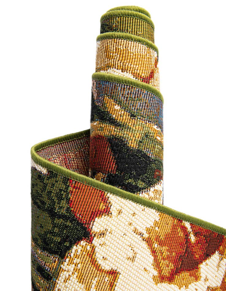 Detail image of  2' x 5'  Washable Botanical Indoor / Outdoor Runner Rug