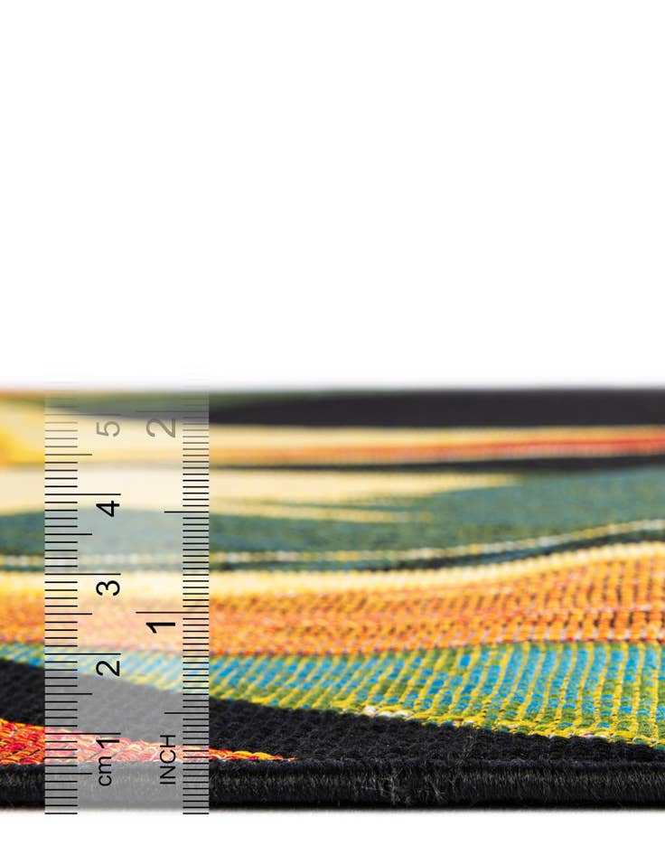 Detail image of  2' x 5'  Washable Botanical Indoor / Outdoor Runner Rug