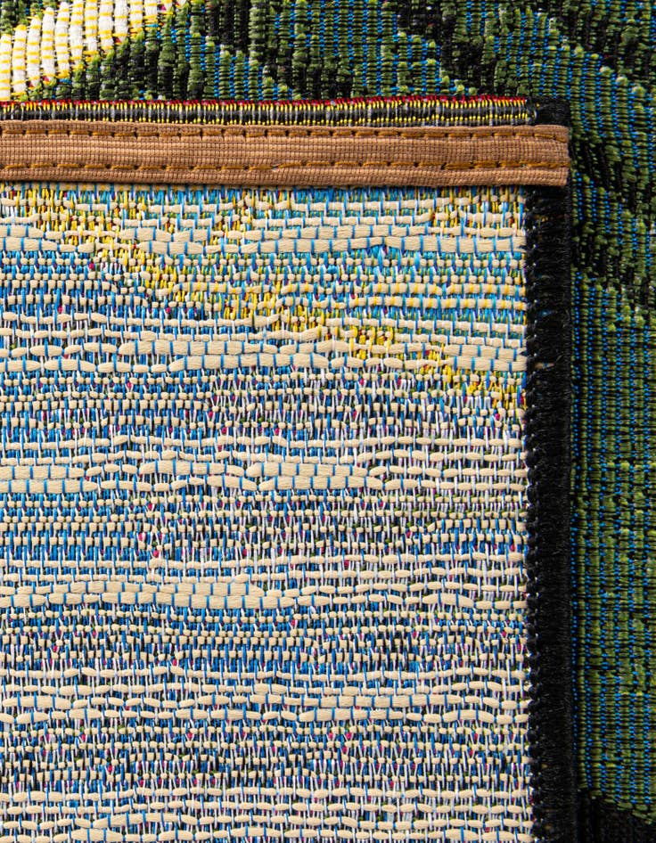 Detail image of  2' x 5'  Washable Botanical Indoor / Outdoor Runner Rug