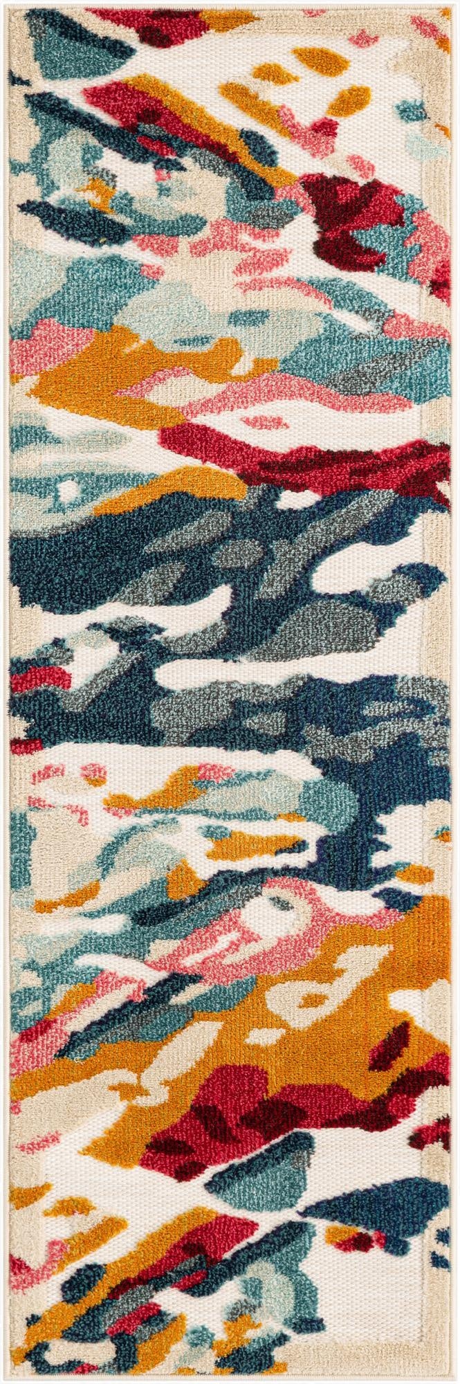  2' x 6'  Washable Casablanca Indoor / Outdoor Runner Rug