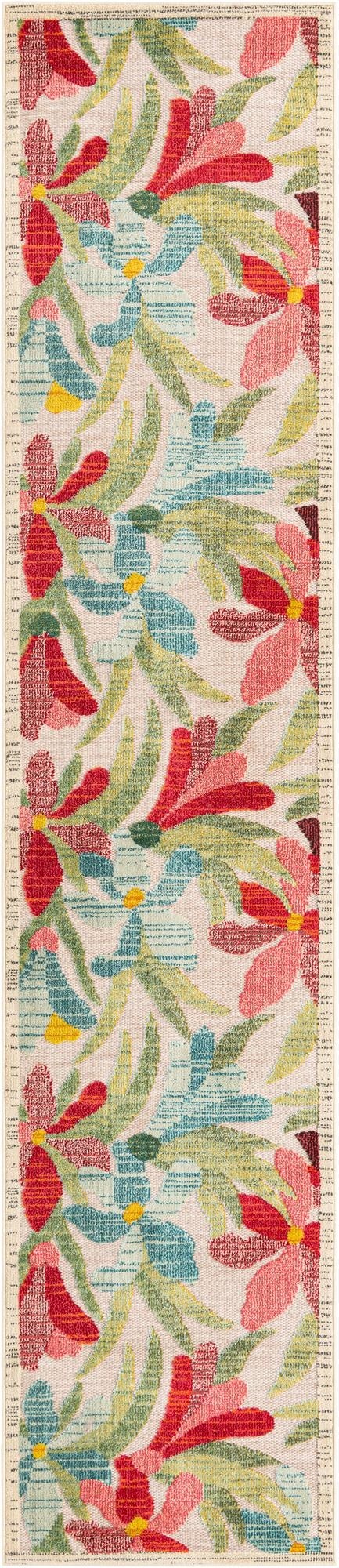  2' 7 x 12'  Washable Casablanca Indoor / Outdoor Runner Rug