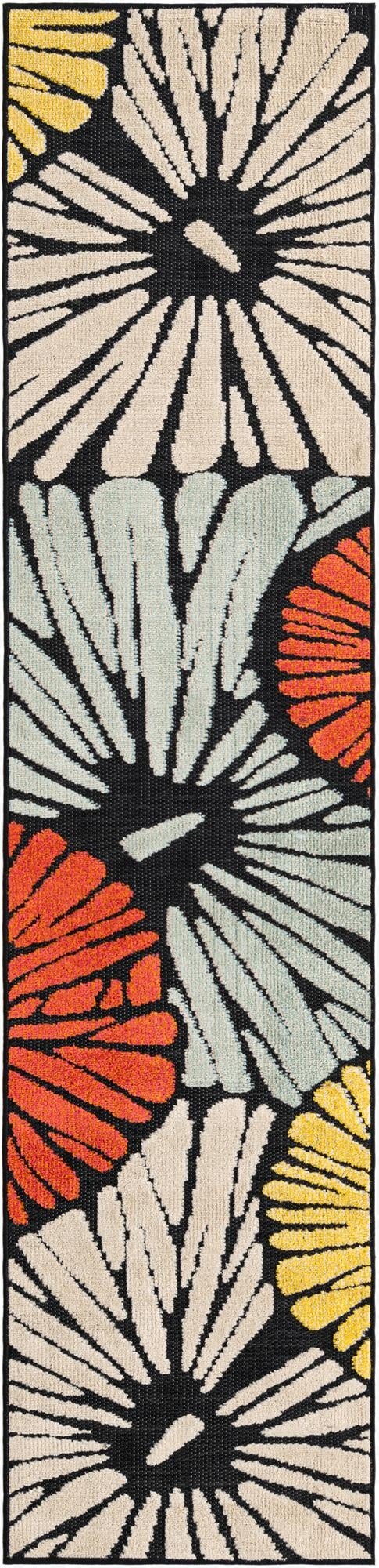  2' x 8'  Washable Casablanca Indoor / Outdoor Runner Rug