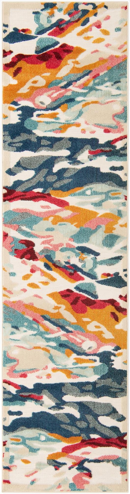  2' 7 x 10'  Washable Casablanca Indoor / Outdoor Runner Rug