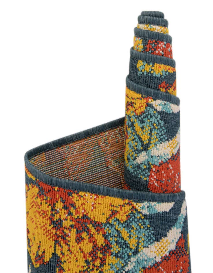 Detail image of  2' x 6'  Washable Coastal Indoor / Outdoor Runner Rug