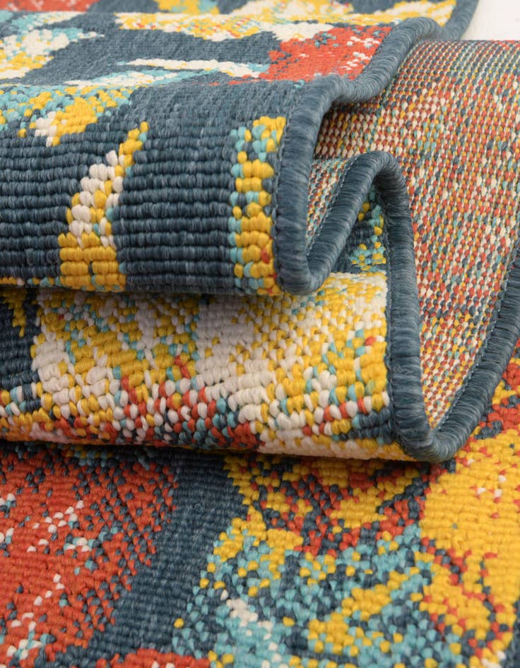 Detail image of  2' x 6'  Washable Coastal Indoor / Outdoor Runner Rug