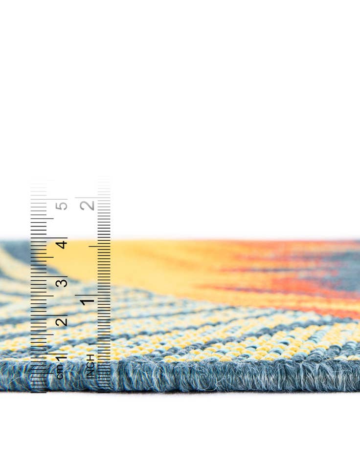 Detail image of  2' x 6'  Washable Coastal Indoor / Outdoor Runner Rug