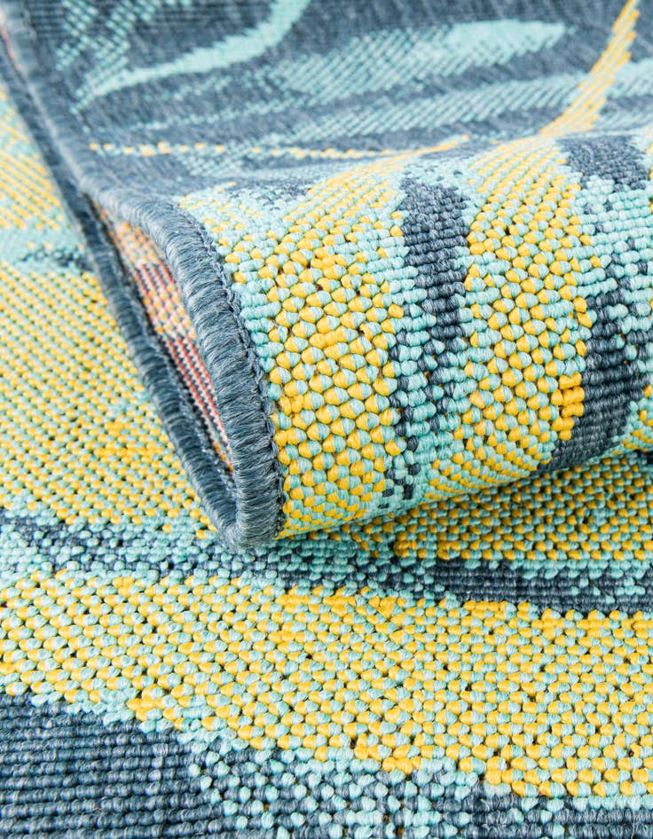 Detail image of  2' x 6'  Washable Coastal Indoor / Outdoor Runner Rug