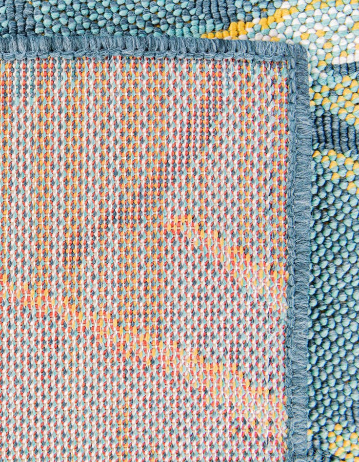 Detail image of  2' x 6'  Washable Coastal Indoor / Outdoor Runner Rug