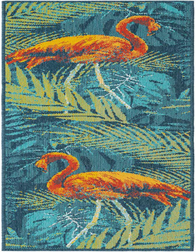 Primary image  2' x 6'  Washable Coastal Indoor / Outdoor Runner Rug