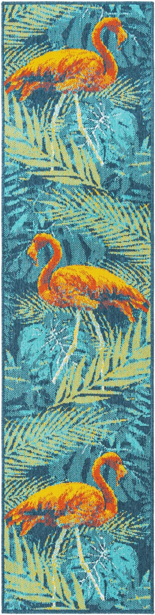  2' x 8'  Washable Coastal Indoor / Outdoor Runner Rug