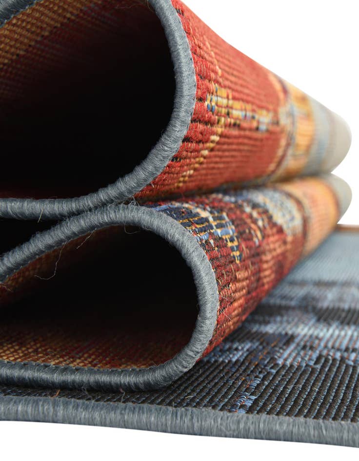 Detail image of  2' x 6'  Washable Modern Indoor / Outdoor Runner Rug