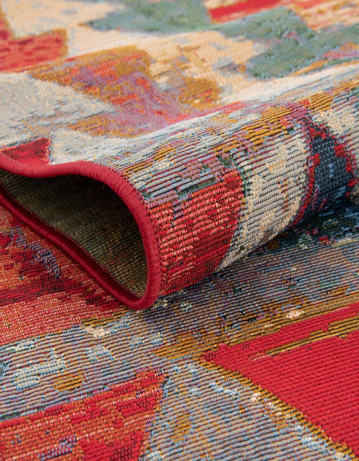 Detail image of  2' 7 x 11'  Washable Modern Indoor / Outdoor Runner Rug