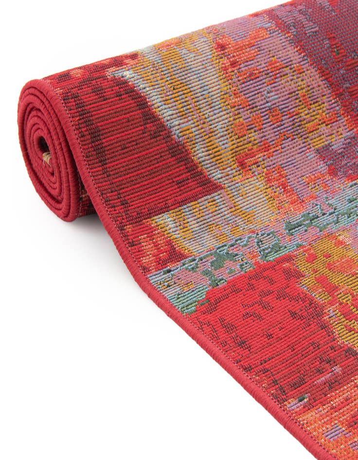 Detail image of  2' 7 x 11'  Washable Modern Indoor / Outdoor Runner Rug