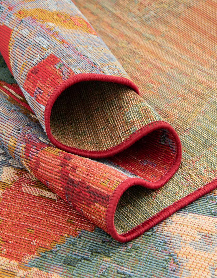 Detail image of  2' 7 x 11'  Washable Modern Indoor / Outdoor Runner Rug