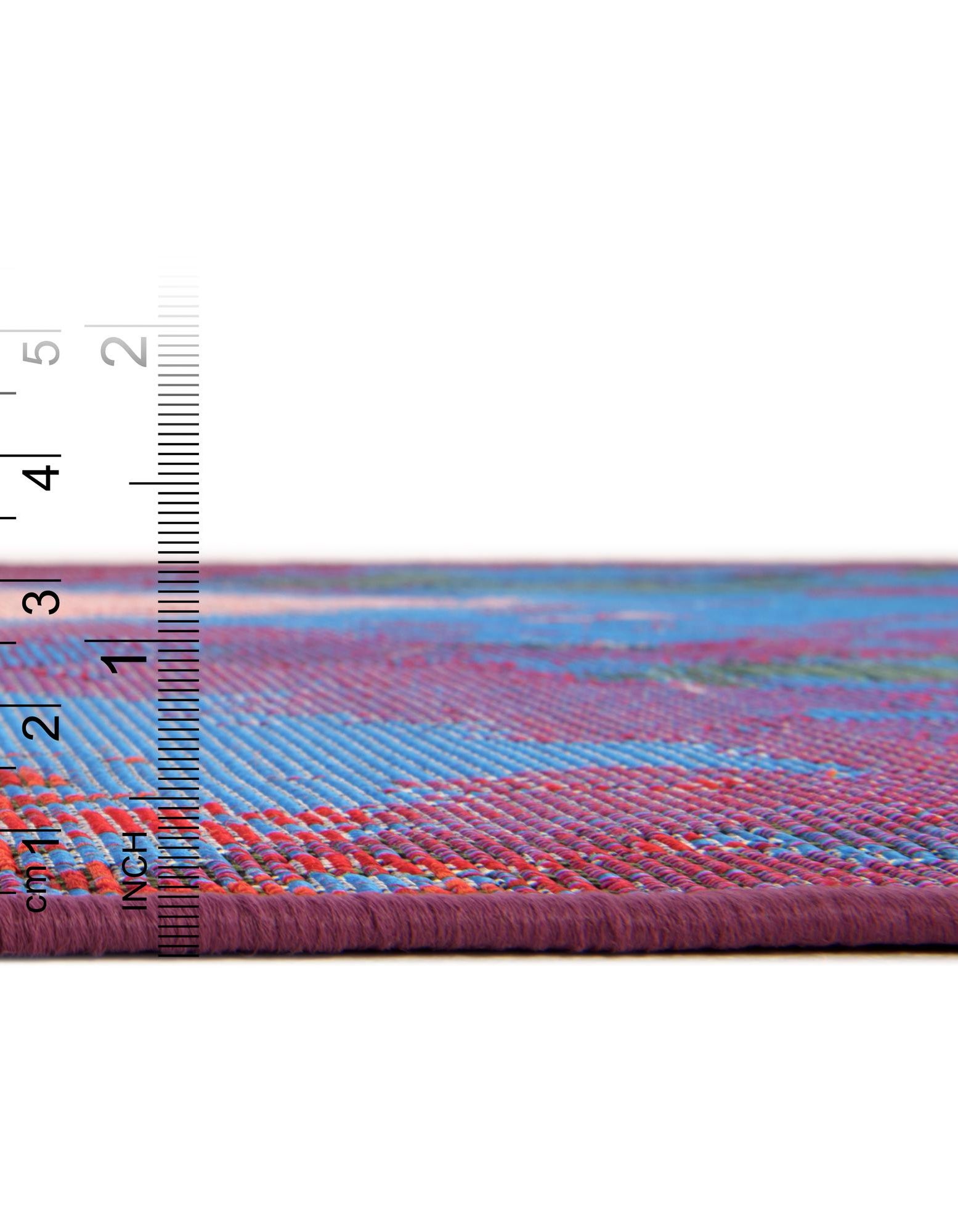 Multicolor 2' 7 x 11' Modern Indoor / Outdoor Runner Rug | Rugs.com