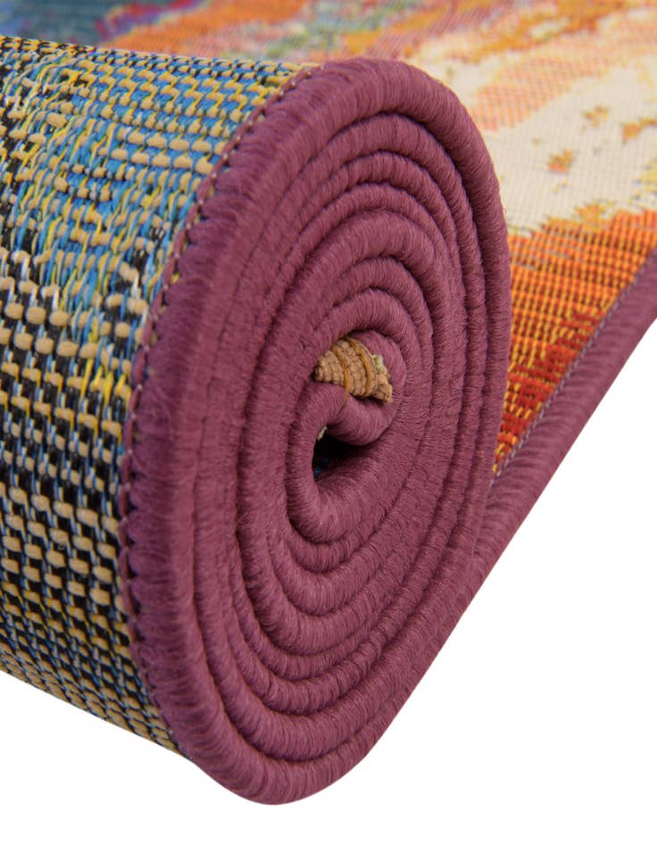 Detail image of  2' x 6'  Washable Modern Indoor / Outdoor Runner Rug