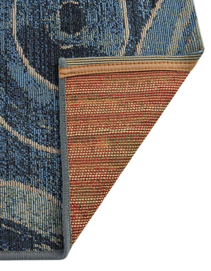 Detail image of  2' 7 x 5' 3  Washable Modern Indoor / Outdoor Runner Rug