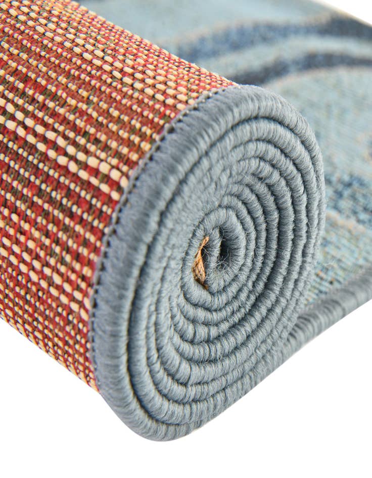 Detail image of  2' 7 x 5' 3  Washable Modern Indoor / Outdoor Runner Rug