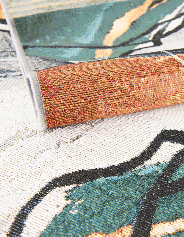 Detail image of  2' x 5' 1  Washable Modern Indoor / Outdoor Runner Rug