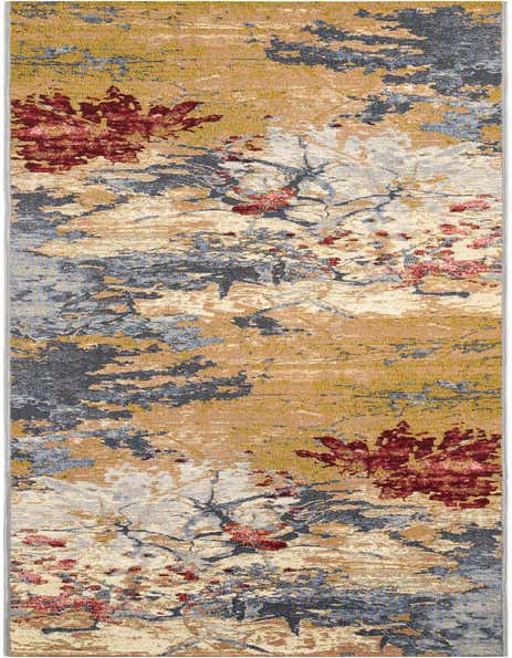 Primary image  2' 7 x 12'  Washable Modern Indoor / Outdoor Runner Rug