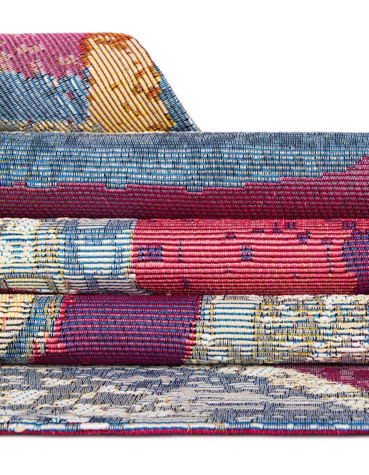 Detail image of  10' x 24'  Washable Modern Indoor / Outdoor Runner Rug