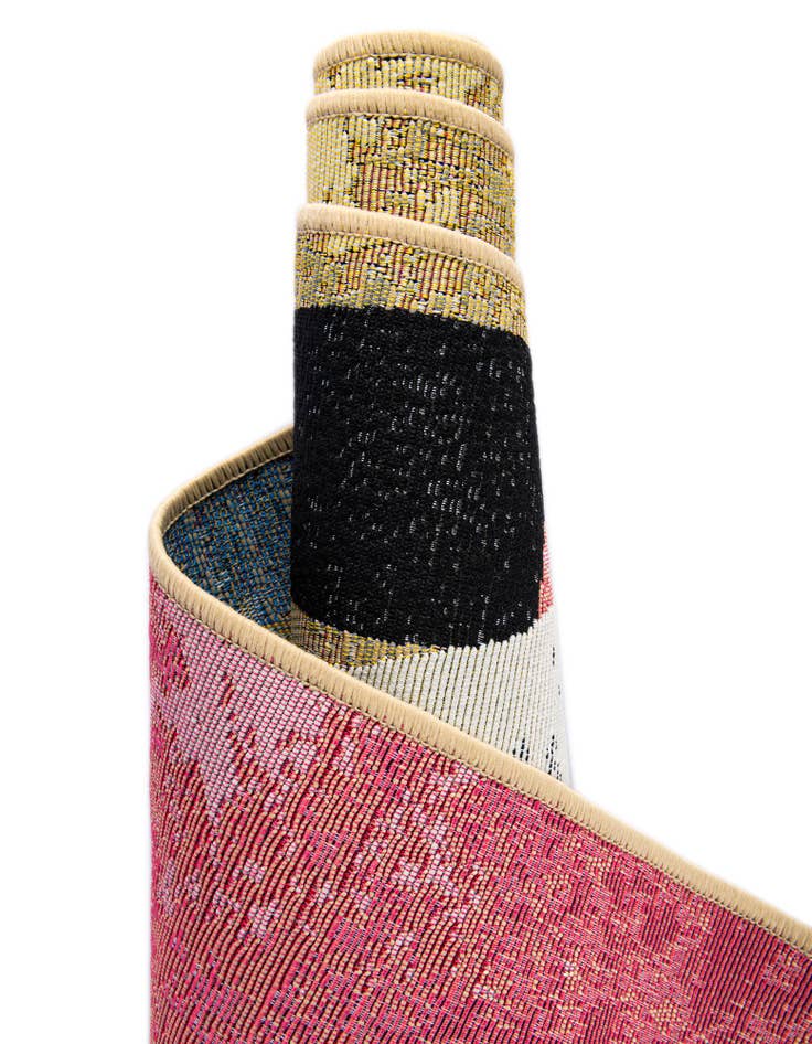 Detail image of  2' x 6'  Washable Modern Indoor / Outdoor Runner Rug