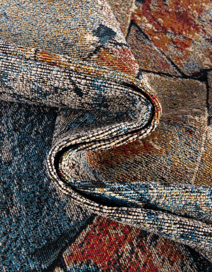 Detail image of  2' x 6'  Washable Modern Indoor / Outdoor Runner Rug