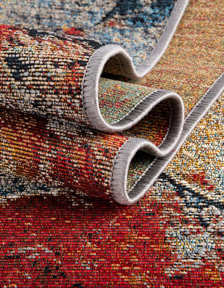 Detail image of  2' x 6'  Washable Modern Indoor / Outdoor Runner Rug