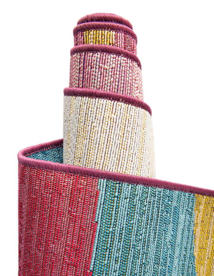 Detail image of  2' x 6'  Washable Modern Indoor / Outdoor Runner Rug