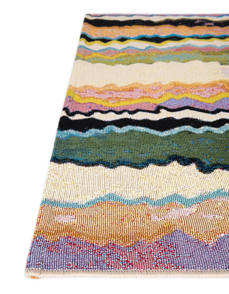 Detail image of  2' 7 x 10'  Washable Modern Indoor / Outdoor Runner Rug