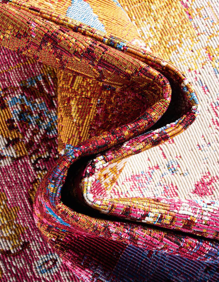 Detail image of  2' 7 x 12'  Washable Modern Indoor / Outdoor Runner Rug