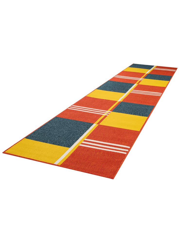 Detail image of  2' 7 x 12'  Washable Modern Indoor / Outdoor Runner Rug