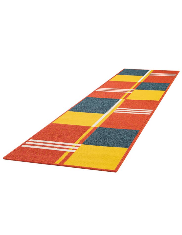 Detail image of  2' x 8'  Washable Modern Indoor / Outdoor Runner Rug