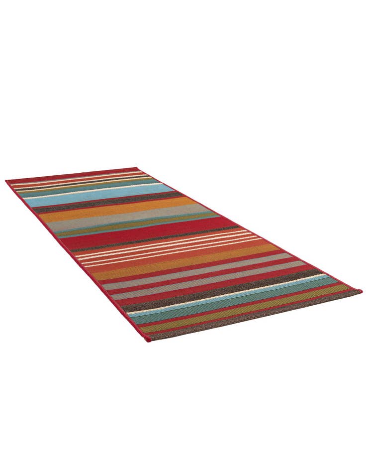 Detail image of  2' x 5'  Washable Modern Indoor / Outdoor Runner Rug