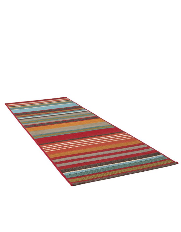 Detail image of  2' x 6'  Washable Modern Indoor / Outdoor Runner Rug