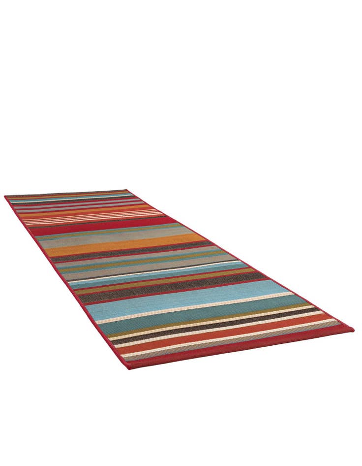 Detail image of  2' x 6'  Washable Modern Indoor / Outdoor Runner Rug