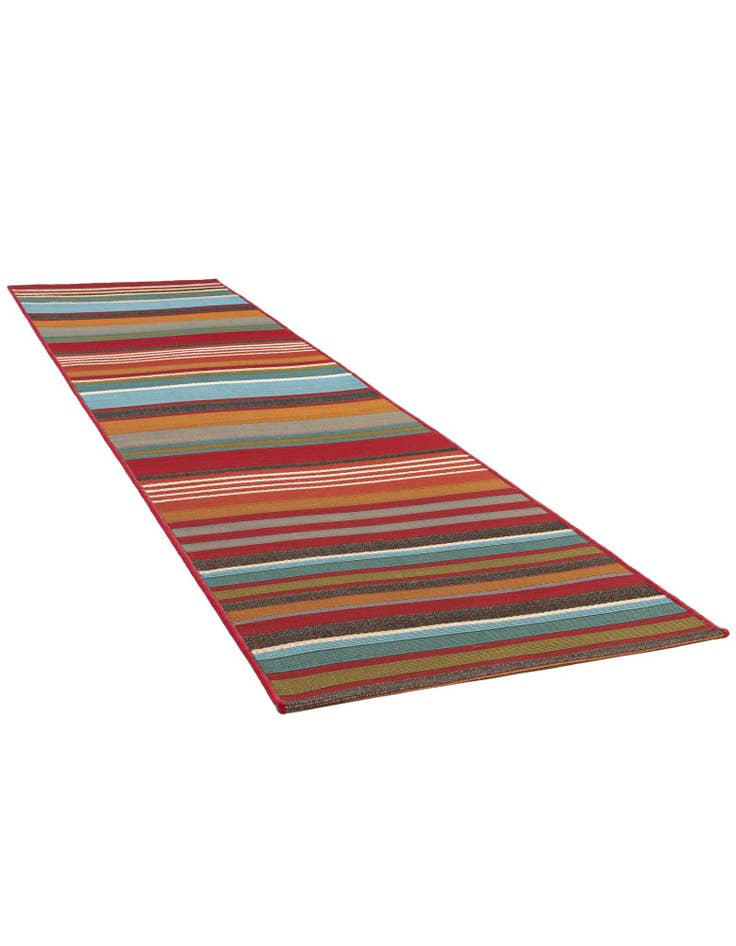 Detail image of  2' x 8'  Washable Modern Indoor / Outdoor Runner Rug